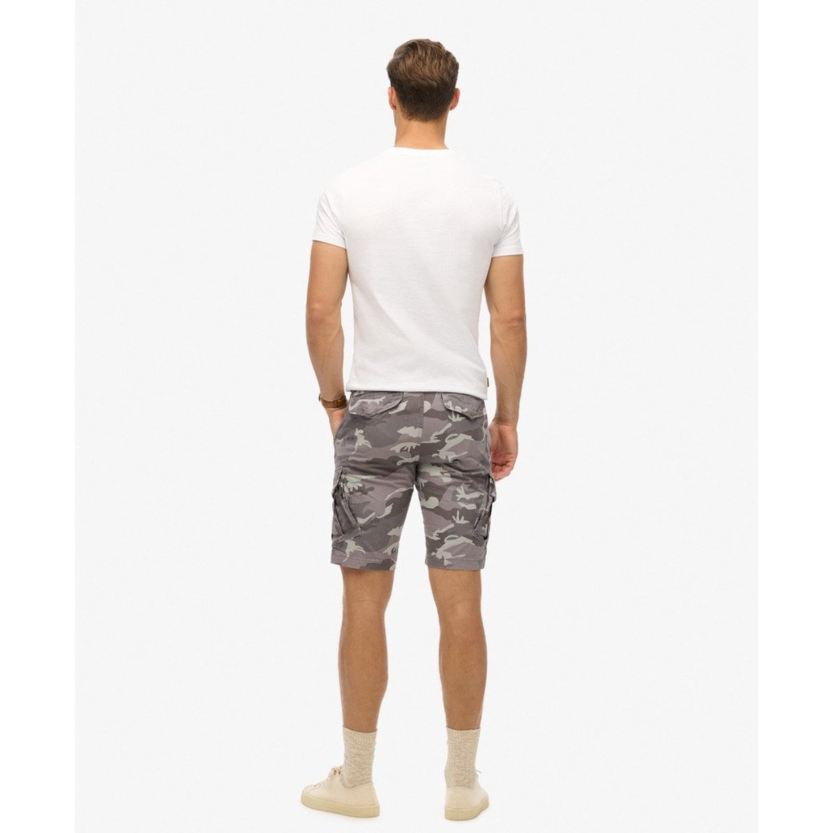 Short Core Cargo blanc glacier camouflage, SUPERDRY