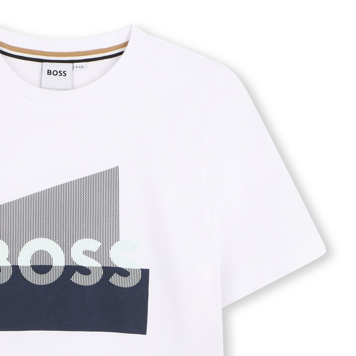 Tee-shirt manches courtes blanc, BOSS KIDSWEAR