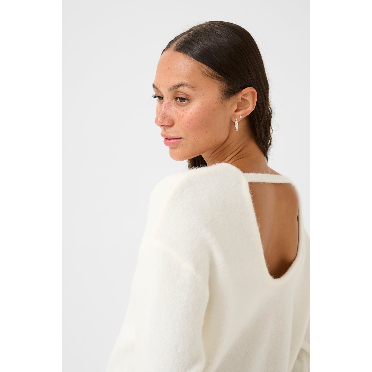 Knitted pullover blanc, KAFFE