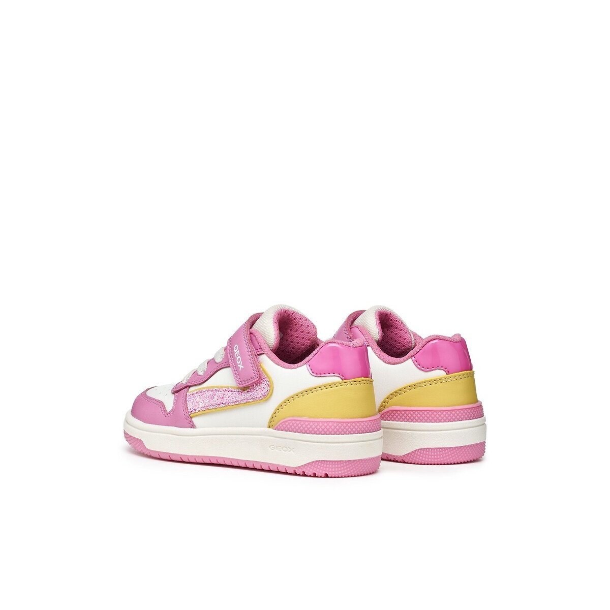 Kids Washiba Breathable Trainers pink/yellow, GEOX