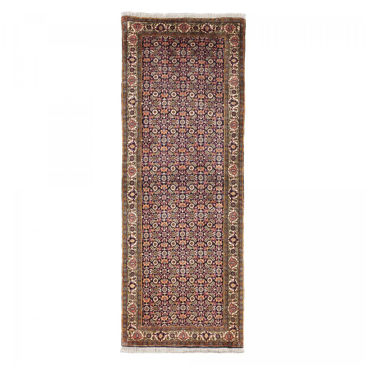 Tapis d'orient aux motifs orientaux, noué main, BIDJAR 5 vert, rose, bleu, UN AMOUR DE TAPIS
