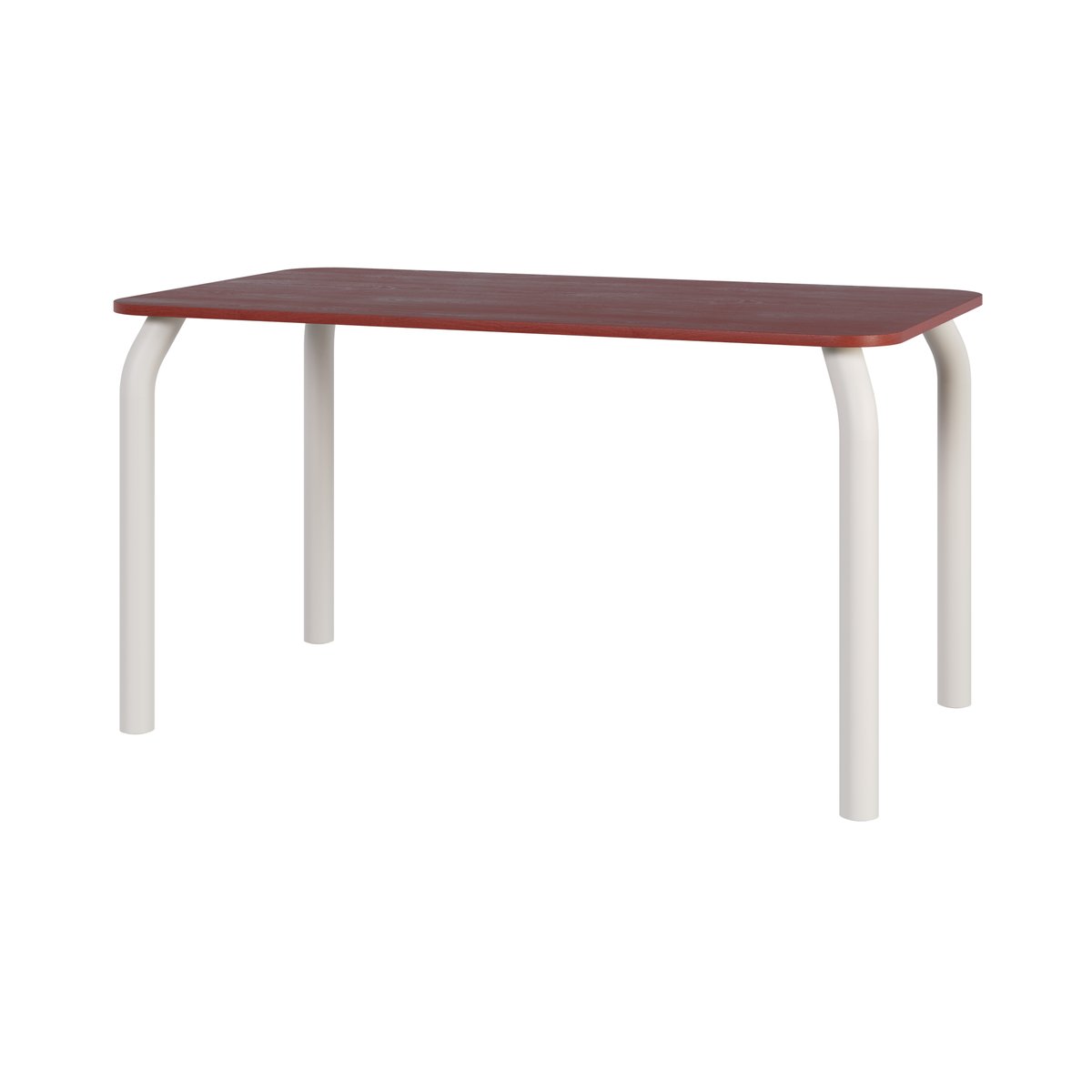 Table à manger Meko - 140 x 80 cm rouge auburn & beige piazza, NOO.MA