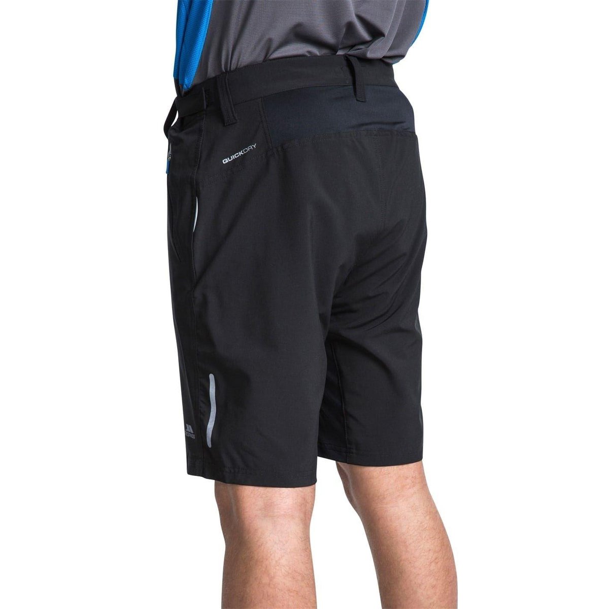 Short de marche cintré motif/style détail contrasté MALAKI noir, TRESPASS