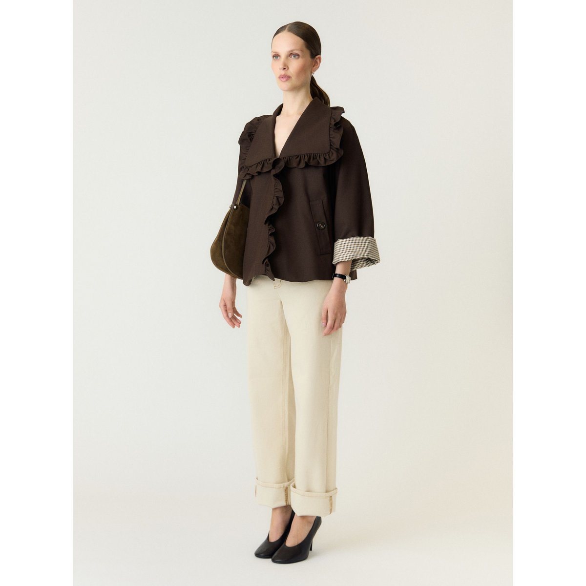 Trench marron - coffee bean1, YAS
