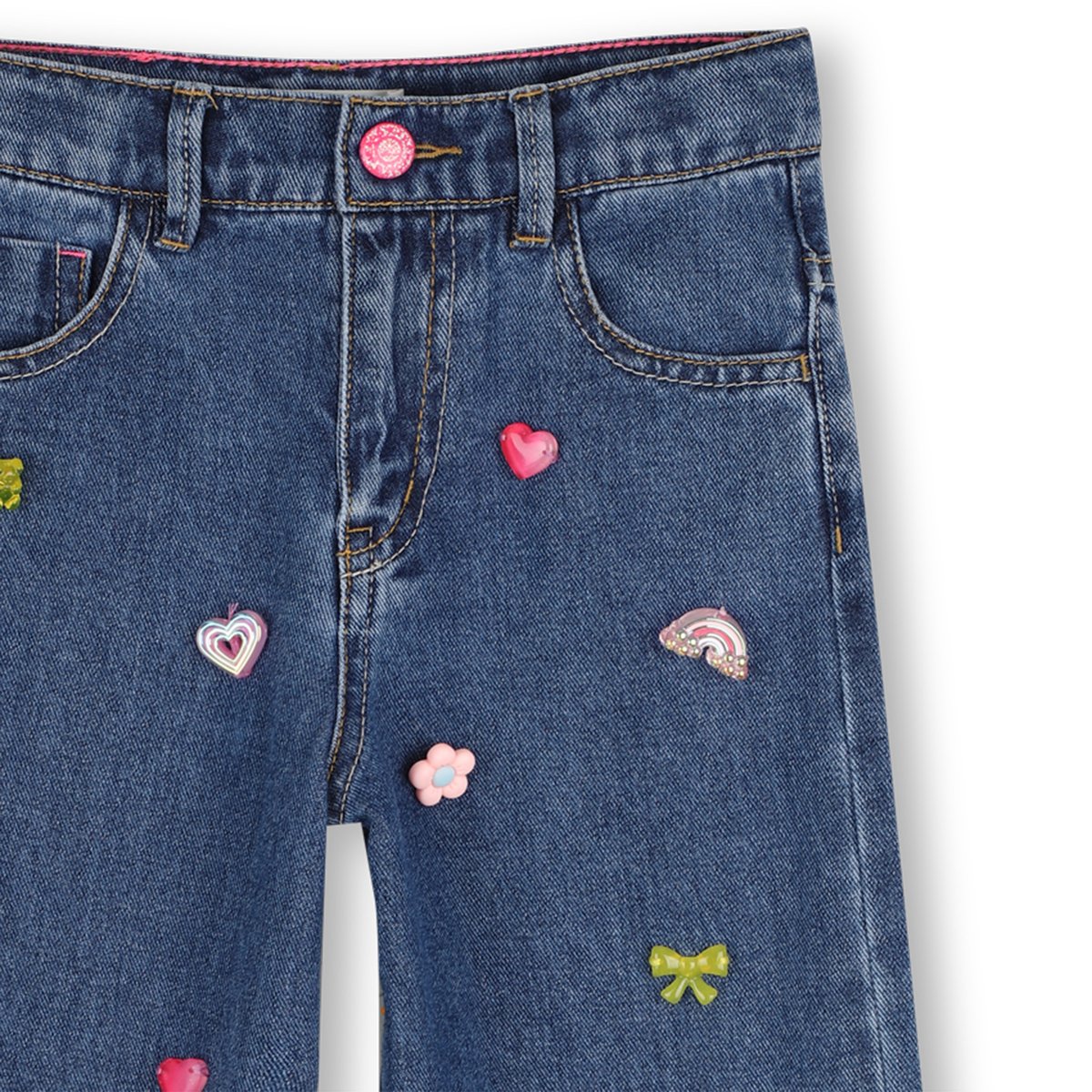 Pantalon en denim stone pousse, BILLIEBLUSH