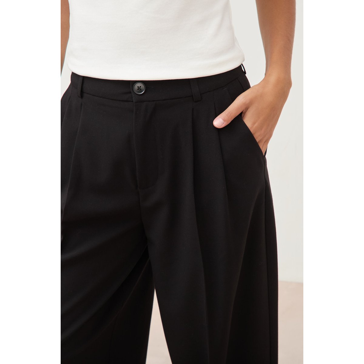 Pantalon barrel noir, BONOBO