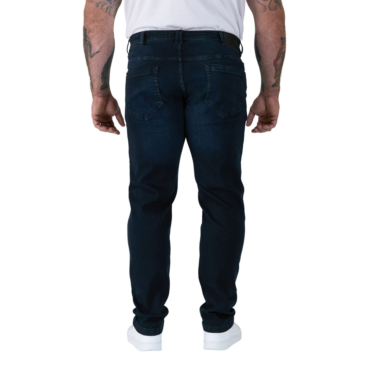 Jean effilé grande taille DANIEL bleu noir, DUKE
