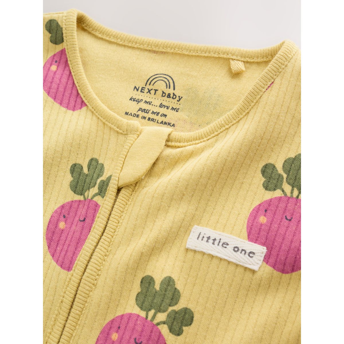 Dors-bien à zip double sens bébé, lot de 3 fruits brillants, NEXT