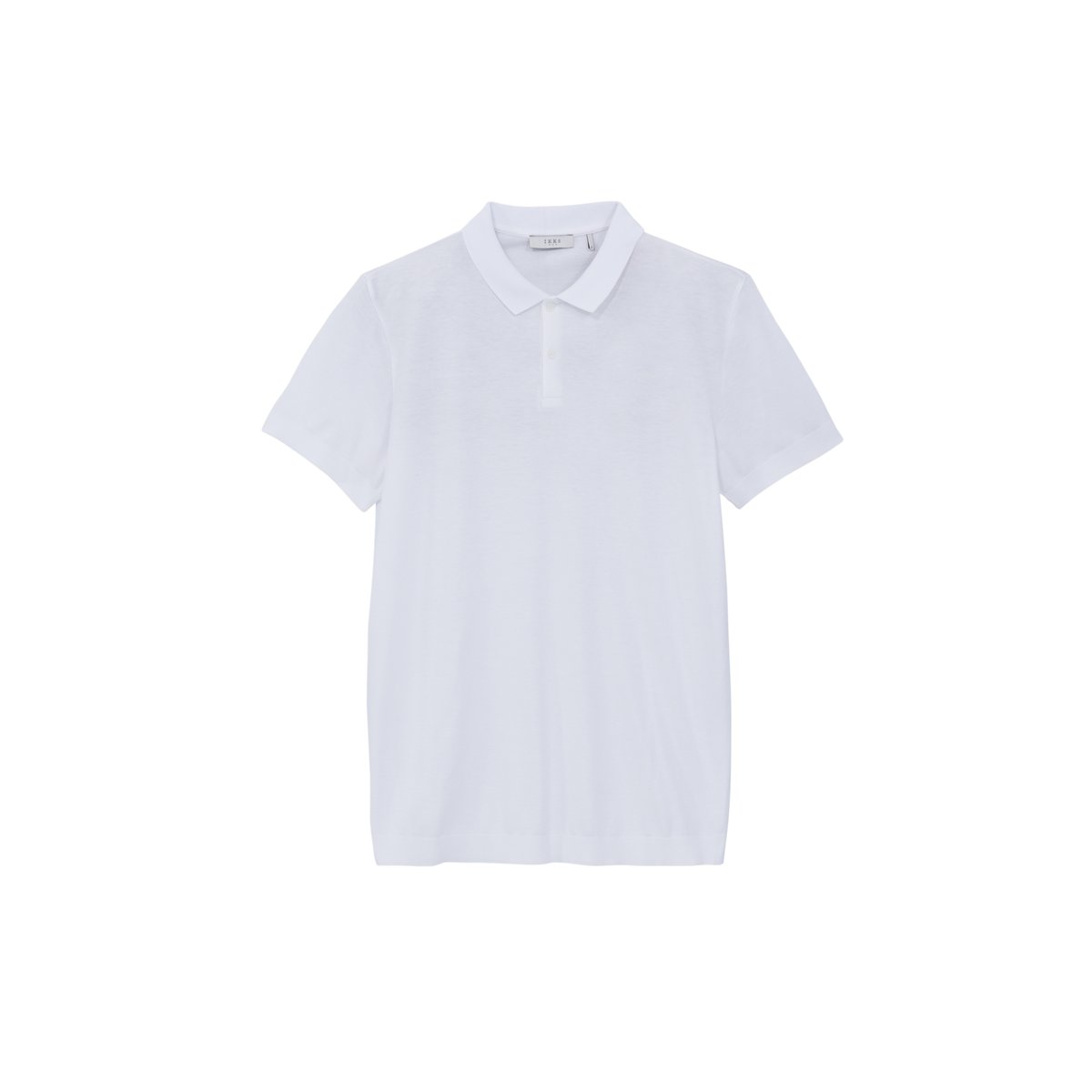 Polo en coton modal blanc, IKKS