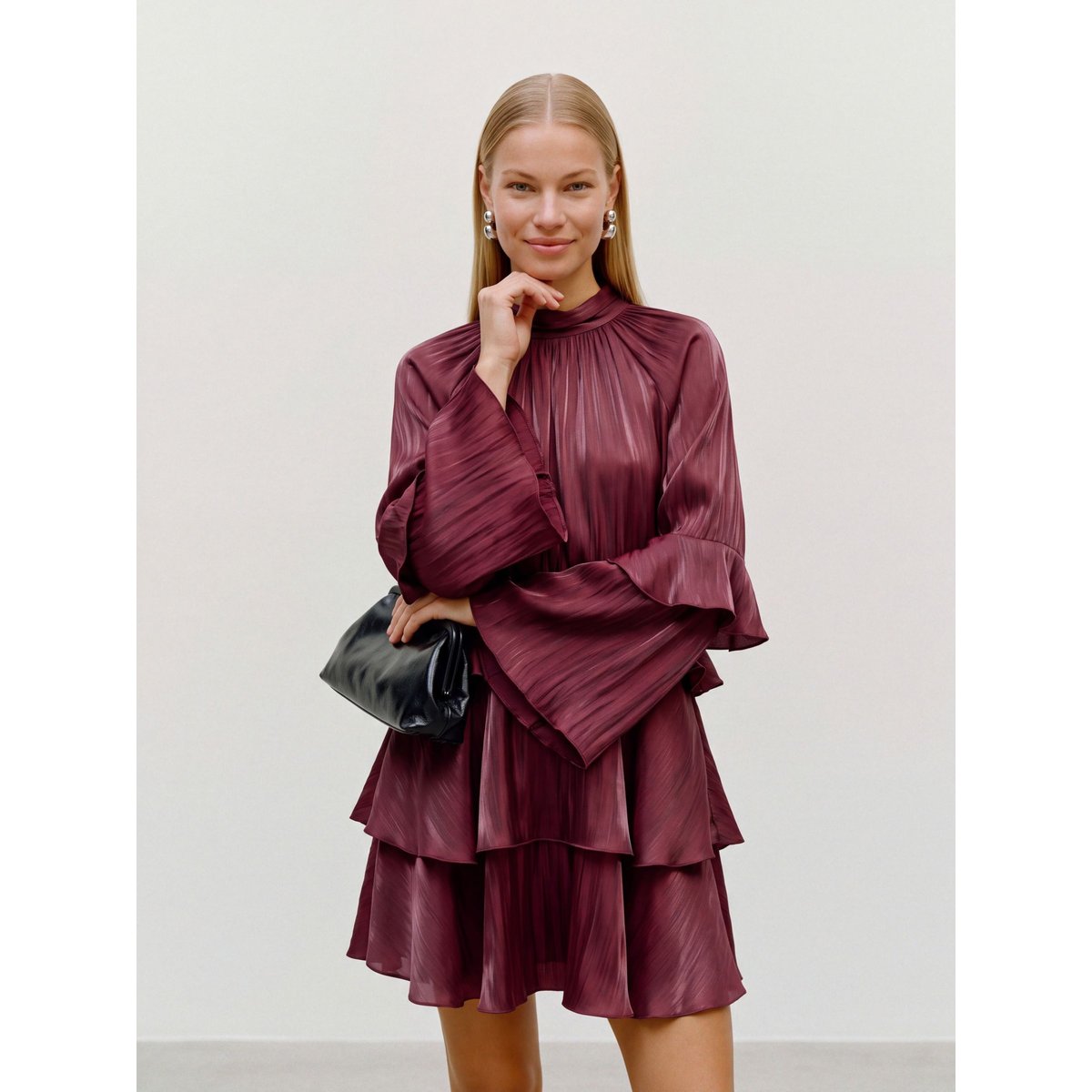 Robe À Volants rouge - biking red 1, VERO MODA