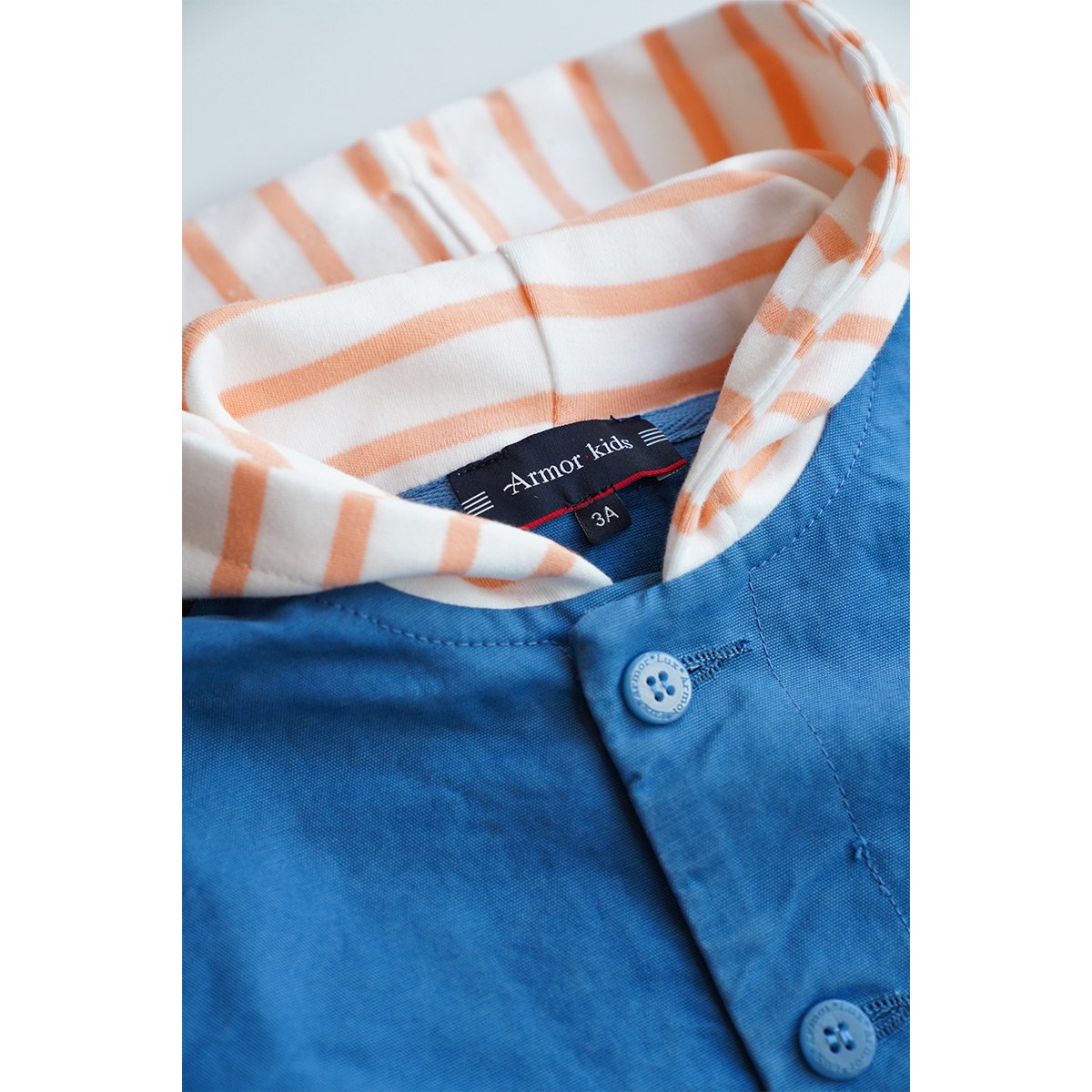 Veste pêcheur en coton pour enfant federal blue, ARMOR-LUX