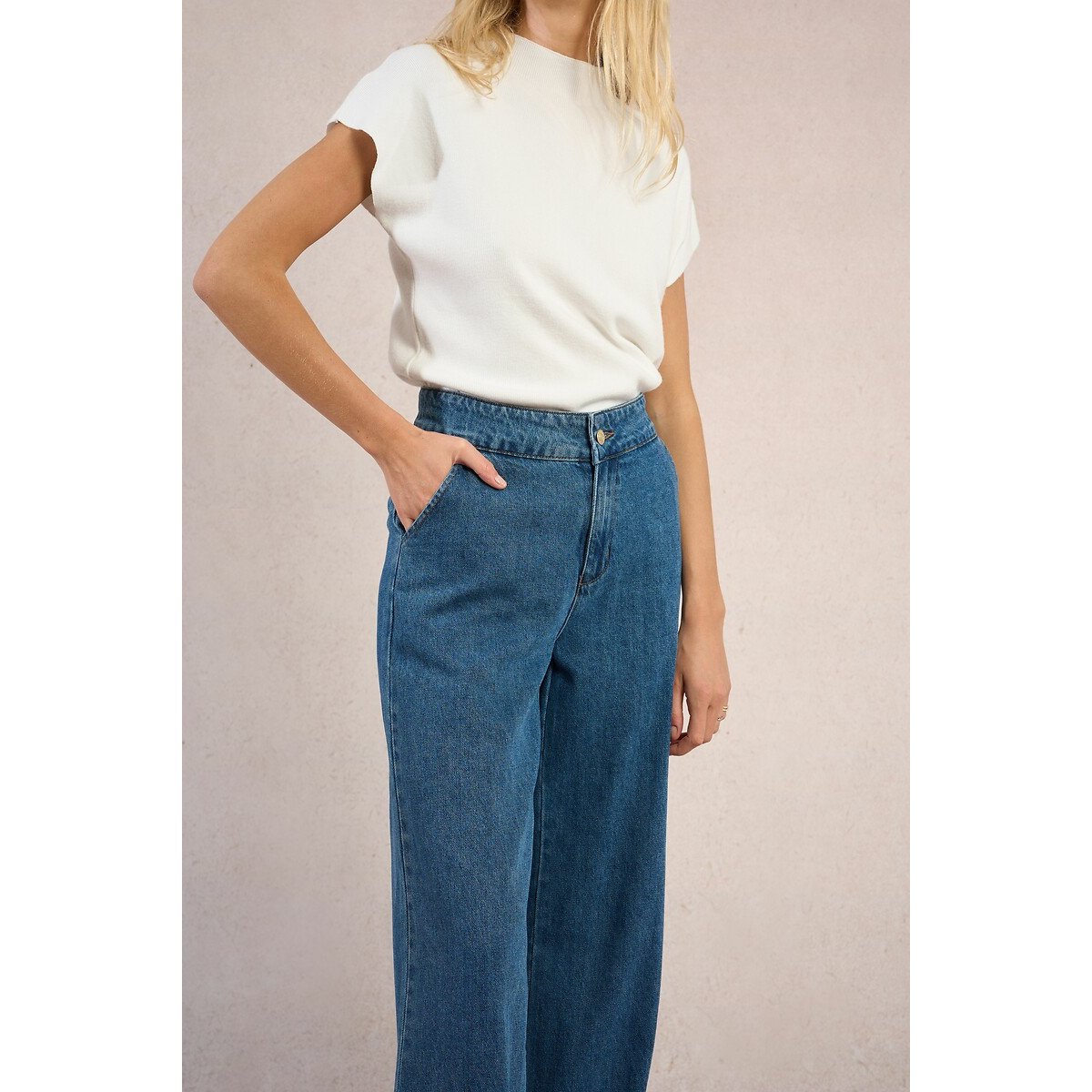 Wide Leg Jeans blue denim, MOLLY BRACKEN