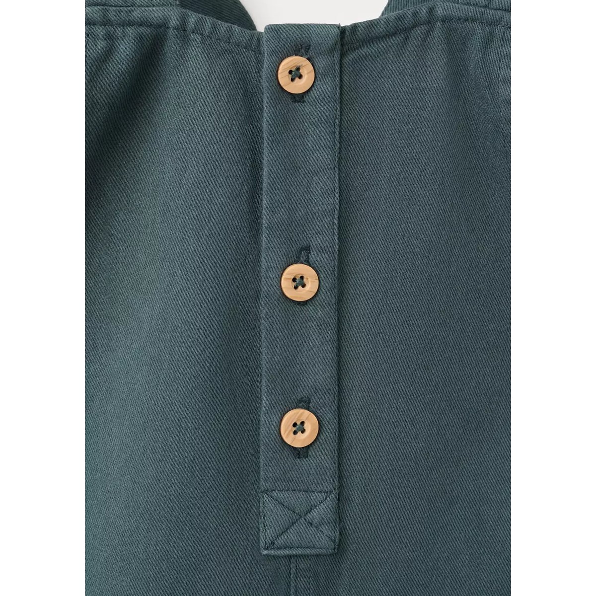 Salopette en coton vert, MANGO BABY