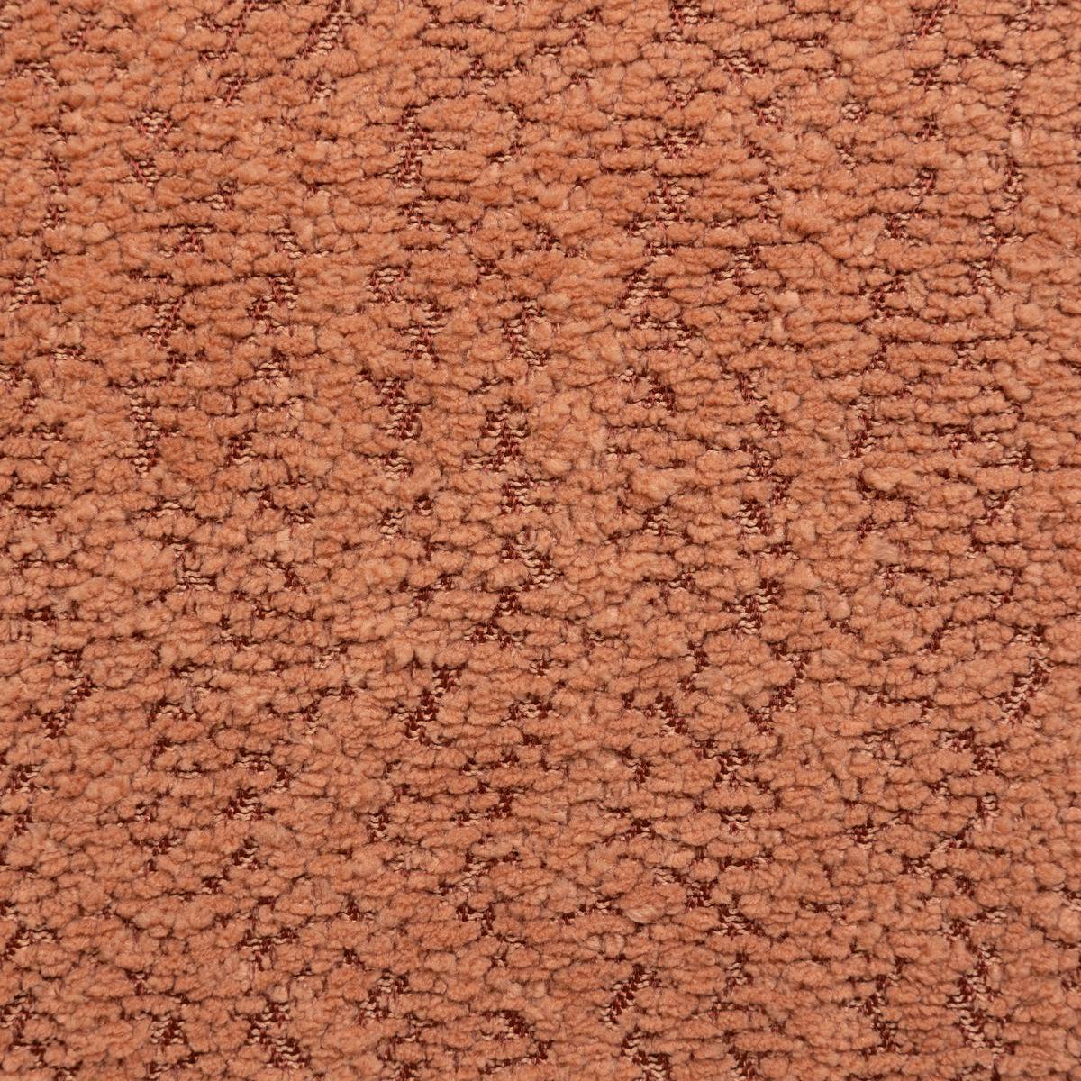 Coussin déhoussable en bouclette SOANA terracotta, ATMOSPHERA