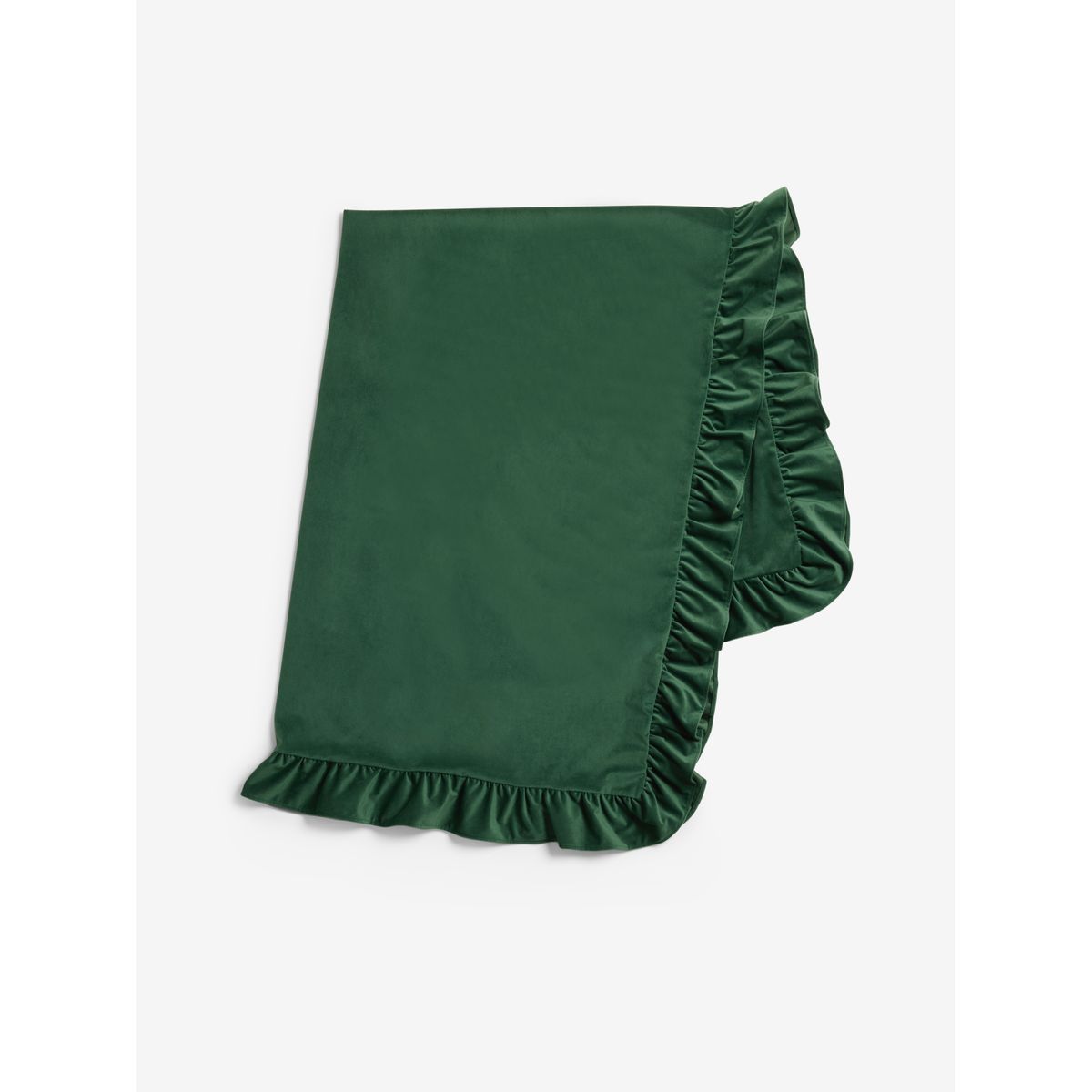 Nappe en velours à volants vert, NEXT