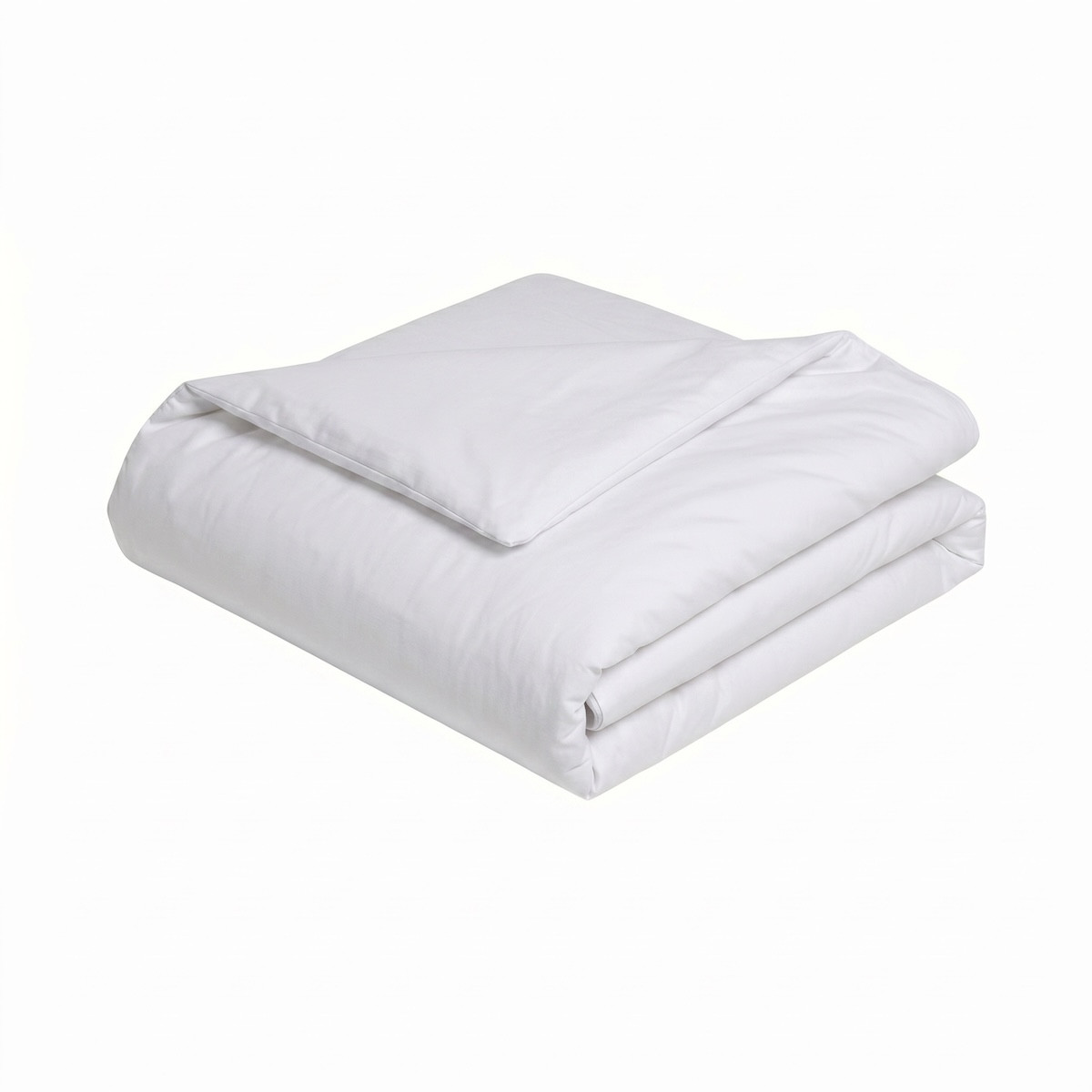 Housse De Couette Bicolore Coton 57 Fils - DUO COTON blanc, TRADITION DES VOSGES
