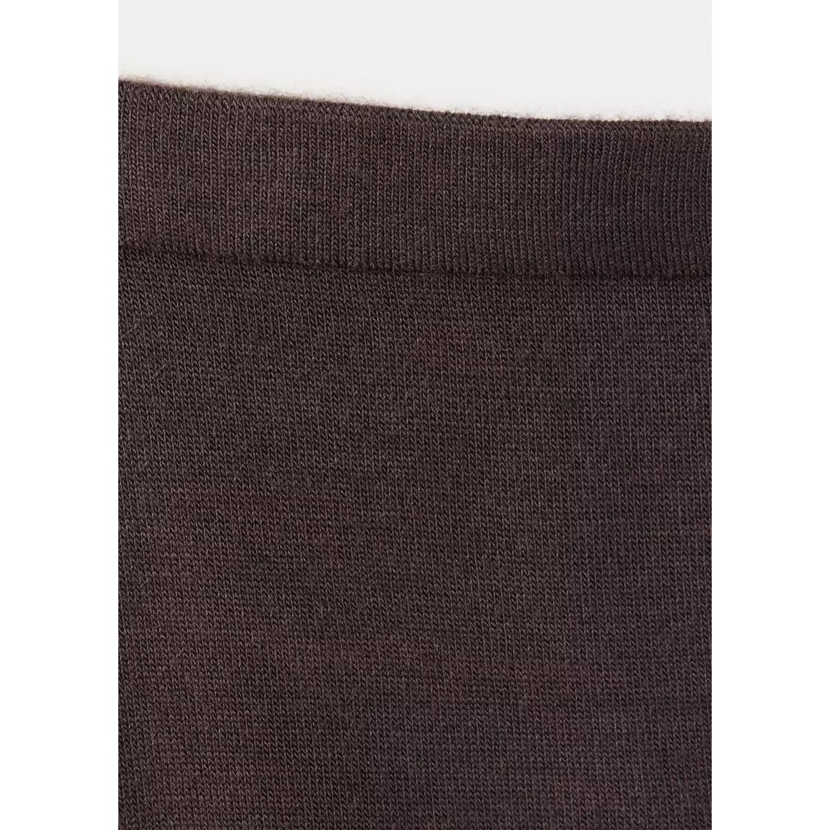 Jupe droite en maille fine marron, MANGO