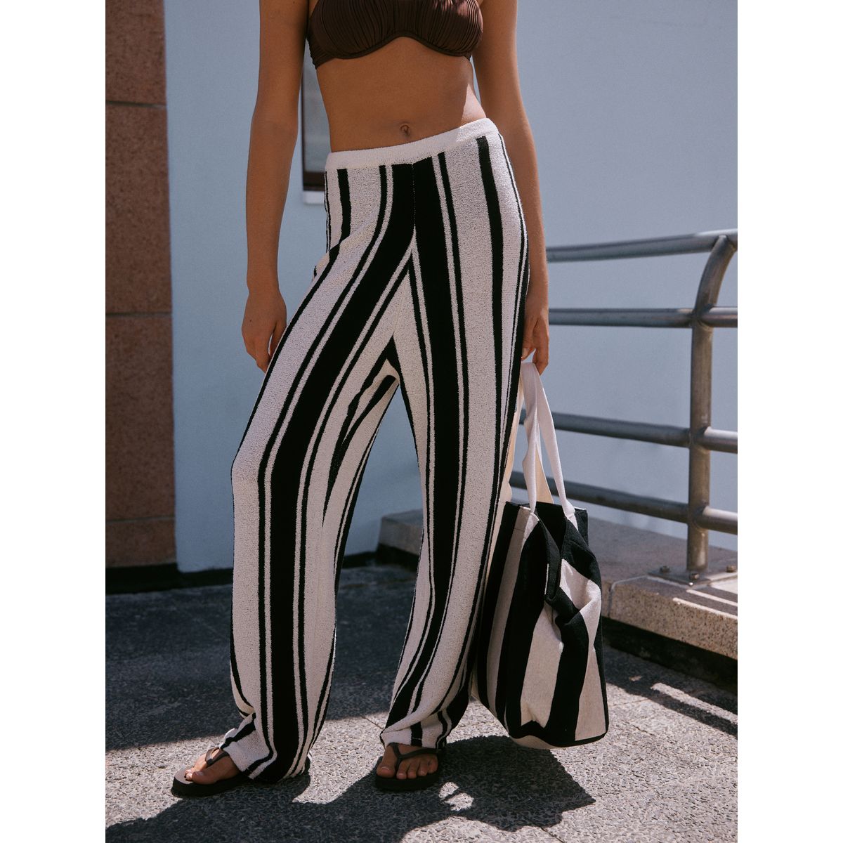 Pantalon de plage en maille monochrome, NEXT
