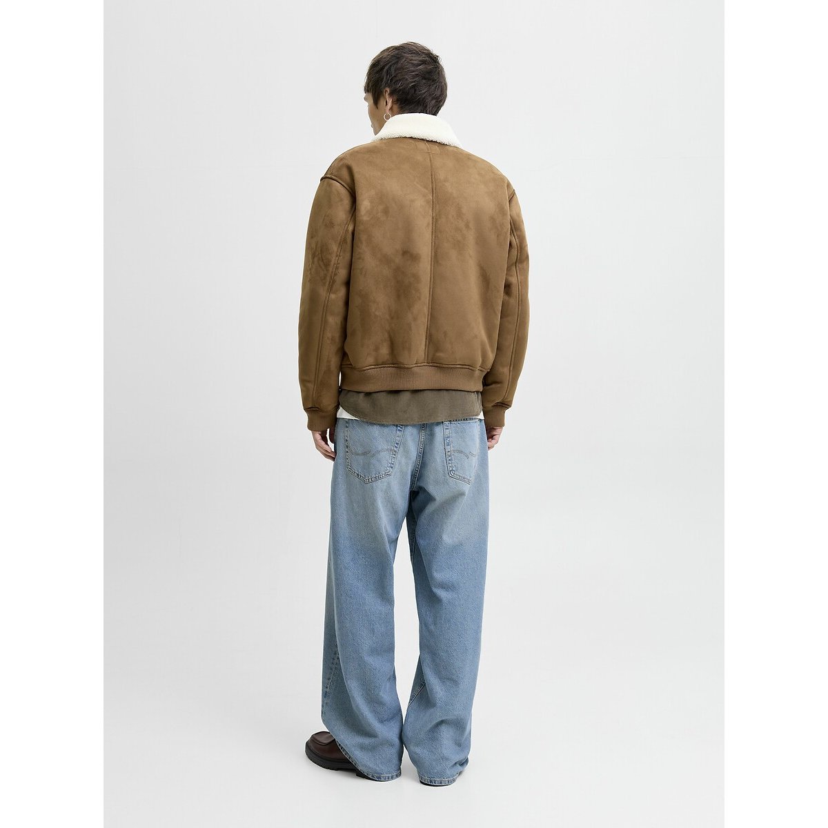 Bomber doublé en sherpa camel, JACK & JONES