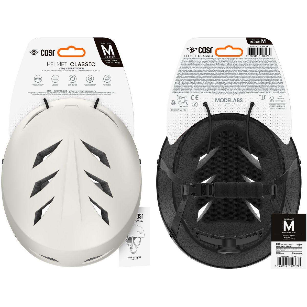 Casque Classico gris clair taille L gris, CASR