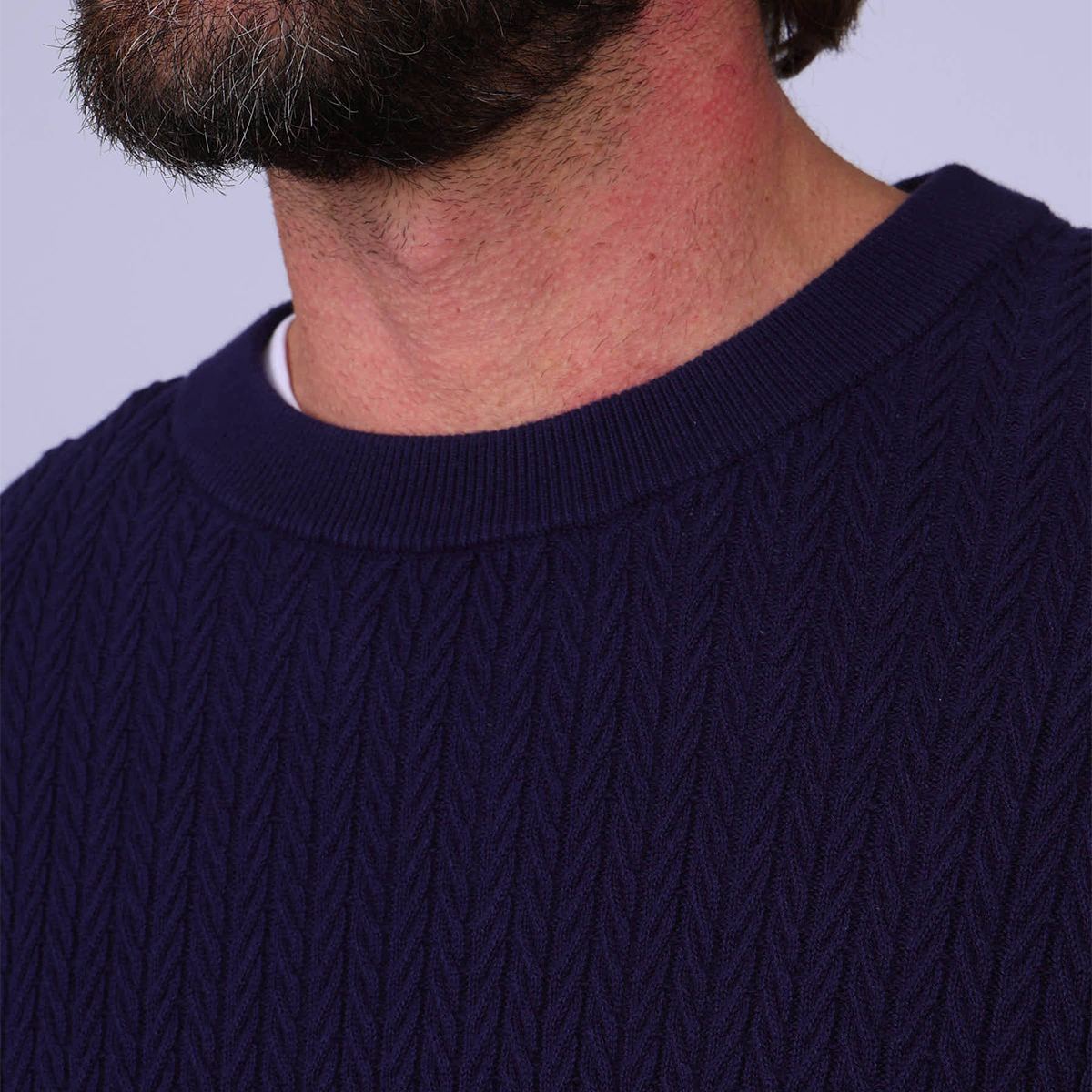Pull chevrons Galvin bleu marine, MISE AU GREEN