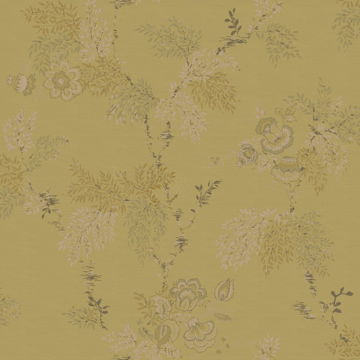 Papier peint Floraison Kimono ocre, SUPERFRESCO EASY