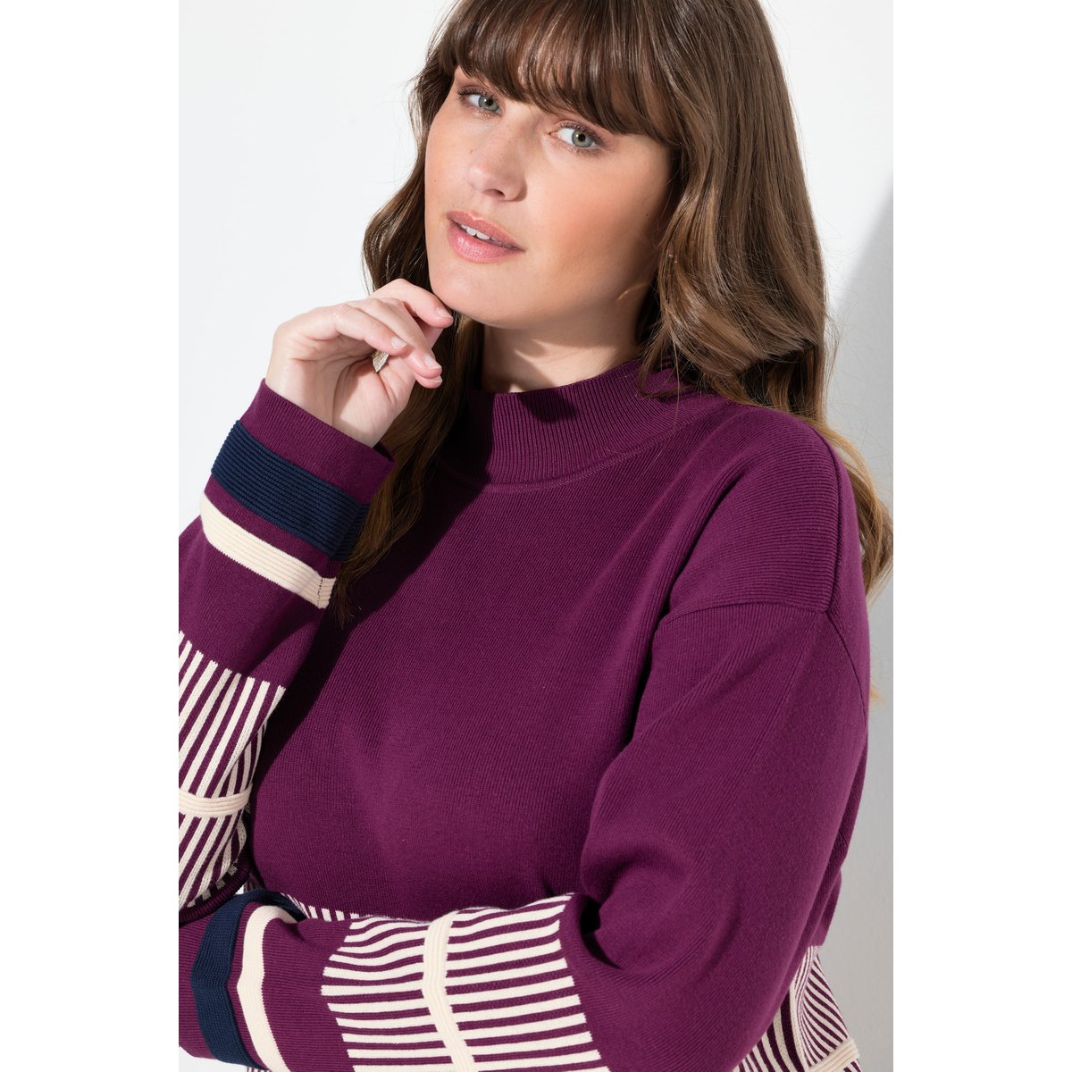 Pull à col montant et manches longues baies de forêt, ULLA POPKEN