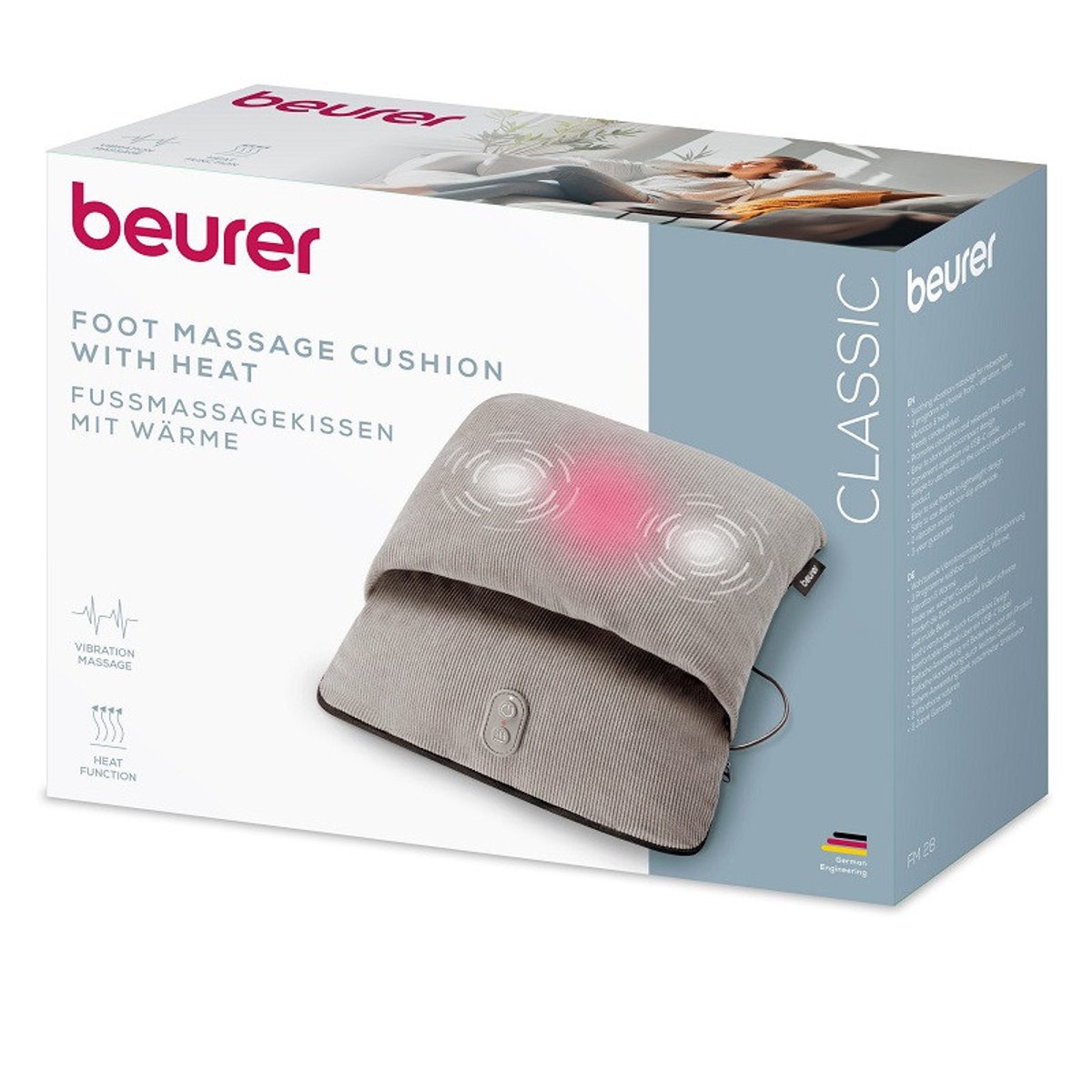 Coussin de Massage des Pieds avec Chaleur - Beurer - FM 28 2 en 1 couleur unique, BEURER