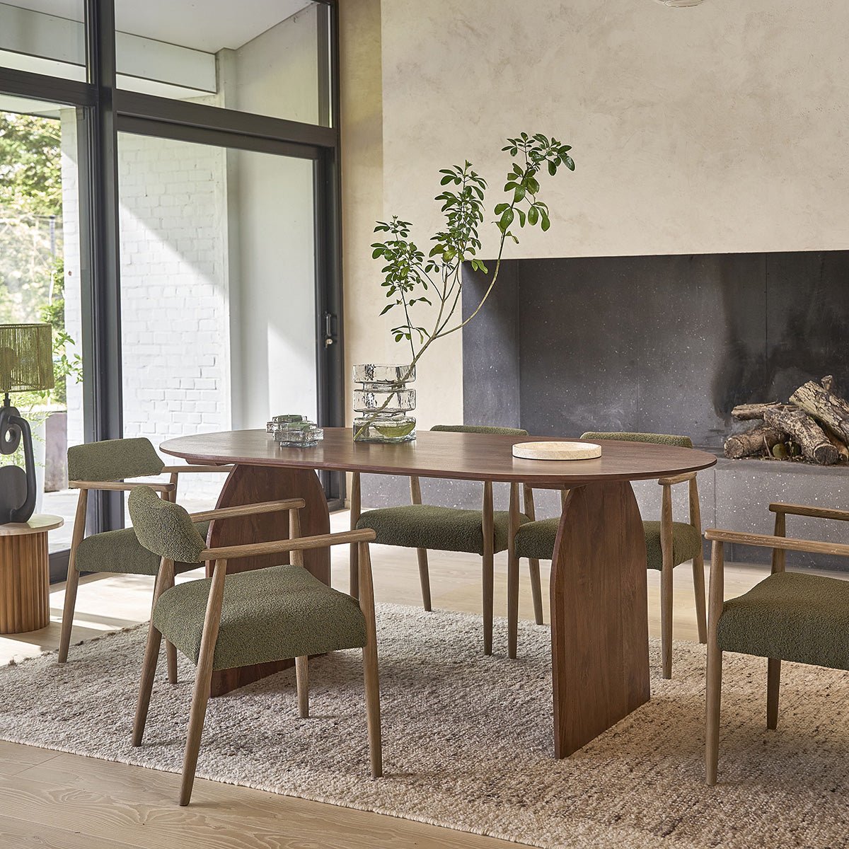 Table en bois de manguier 8 pers. OCTAVIE marron, BERAH GETAH