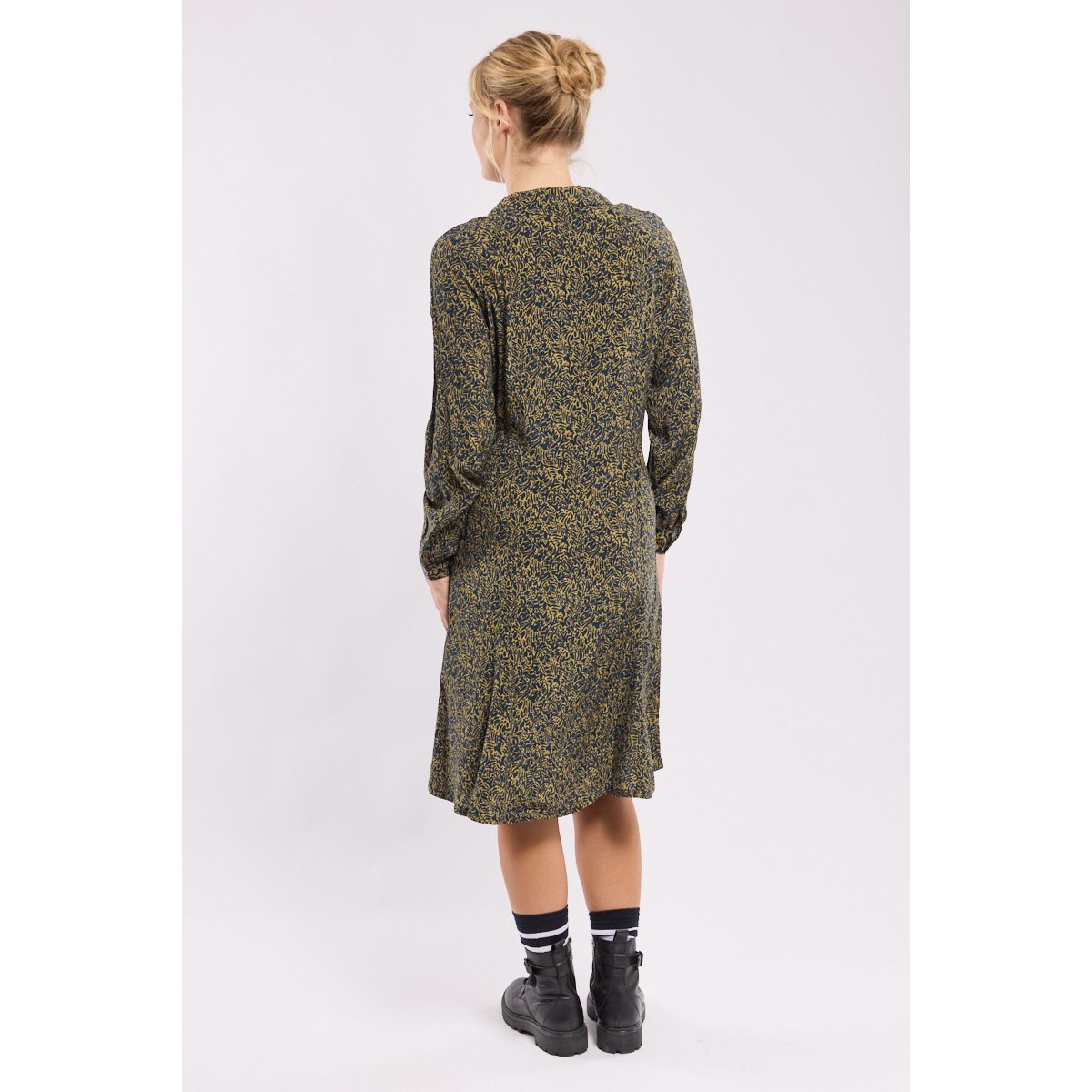 Robe chemise imprimée en Cupro imprimé ombrage, ARMOR-LUX