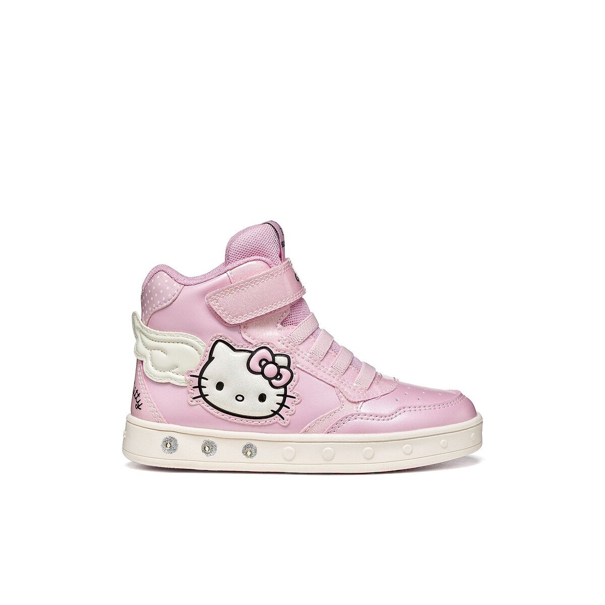 Kids Skylin X Hello Kitty High Top LED Trainers pink, GEOX
