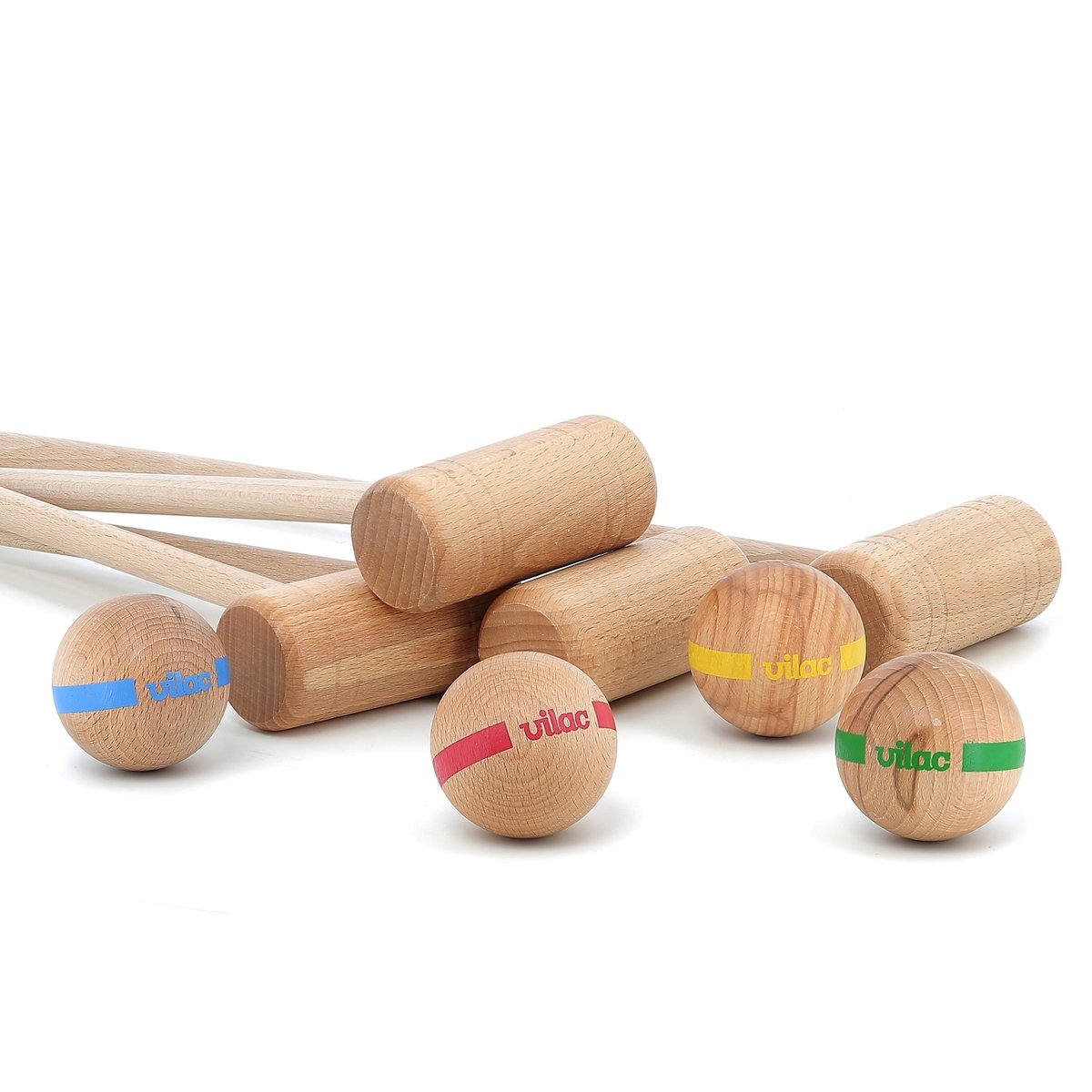 Croquet famille 2 adultes et 3 enfants bleu, VILAC