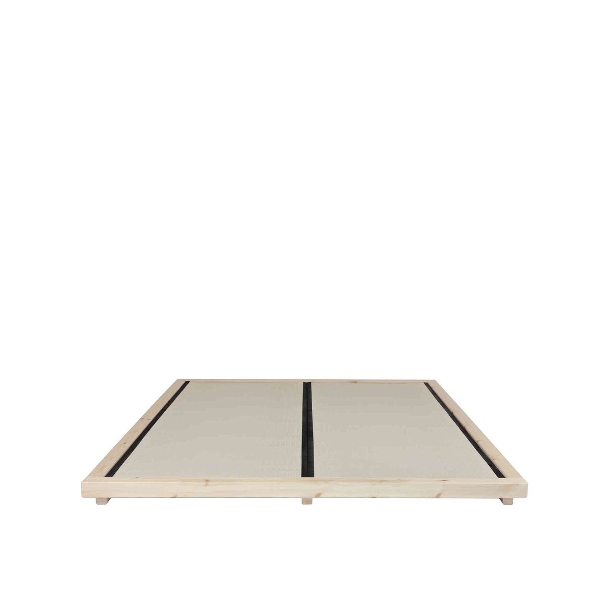 Lit futon en pin massif, avec tatami bois clair, KARUP DESIGN
