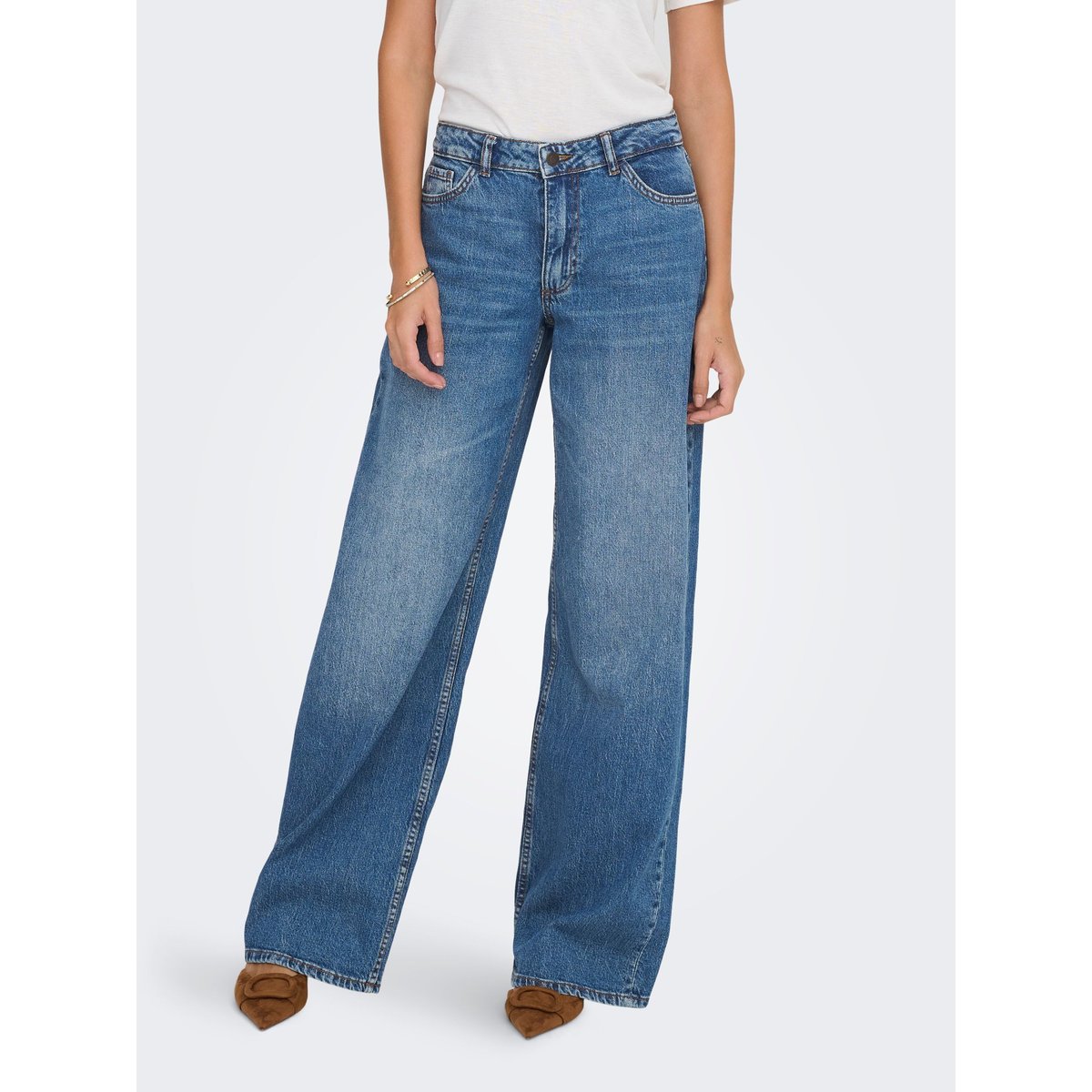 Jean À Jambe Large medium blue denim, JDY