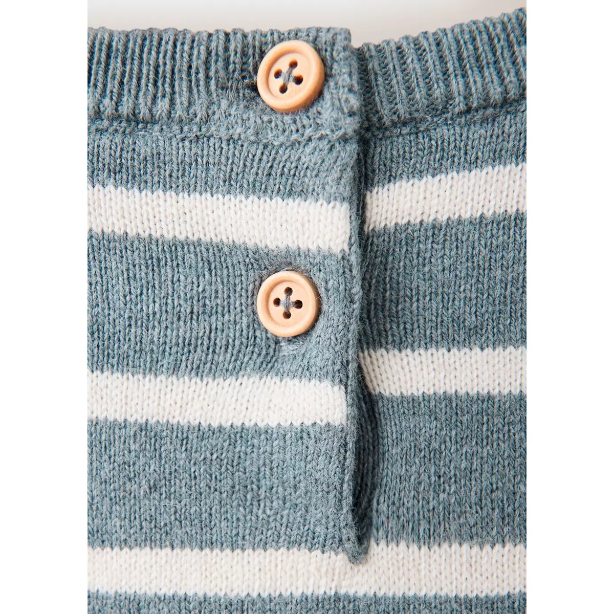 Pull-over en maille à rayures vert, MANGO BABY