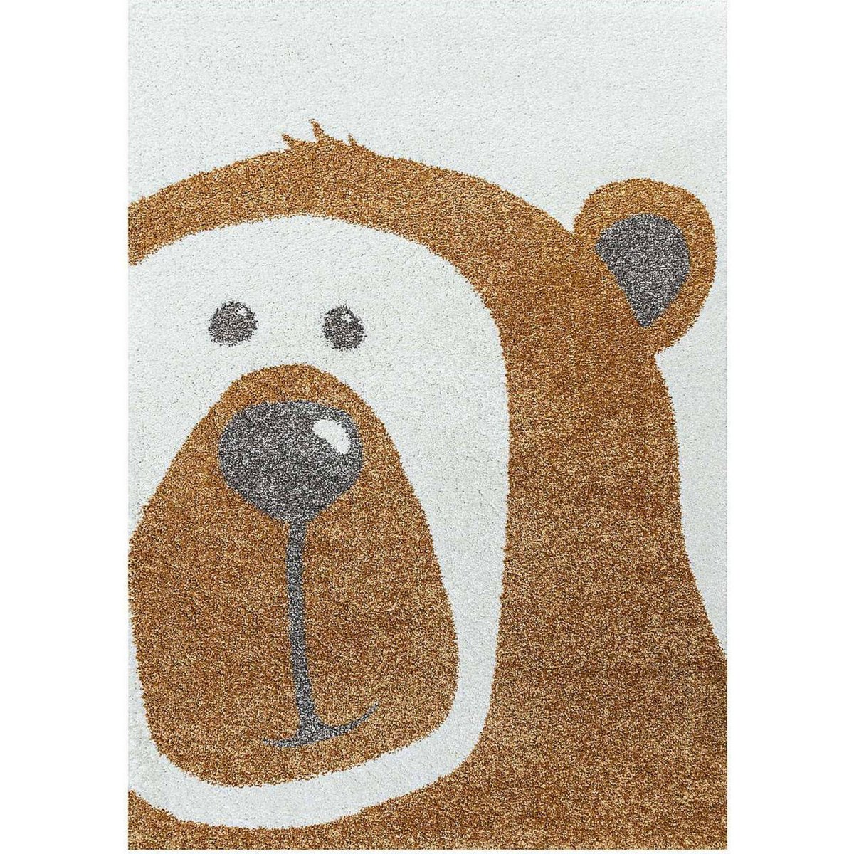 Tapis enfant Gros nounours YellowTipi marron, RECOLLECTION