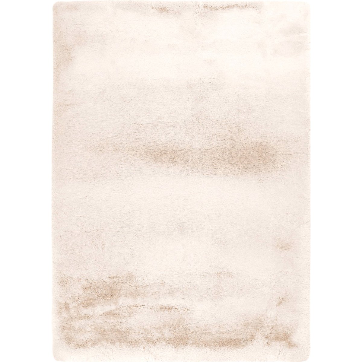 Tapis shaggy poils longs antidérapant ivoire crème lumineux, ARTE ESPINA