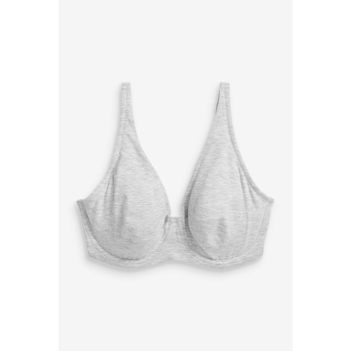 Soutien-gorge en coton mélangé, lot de 3 noir/gris chiné/blanc, NEXT