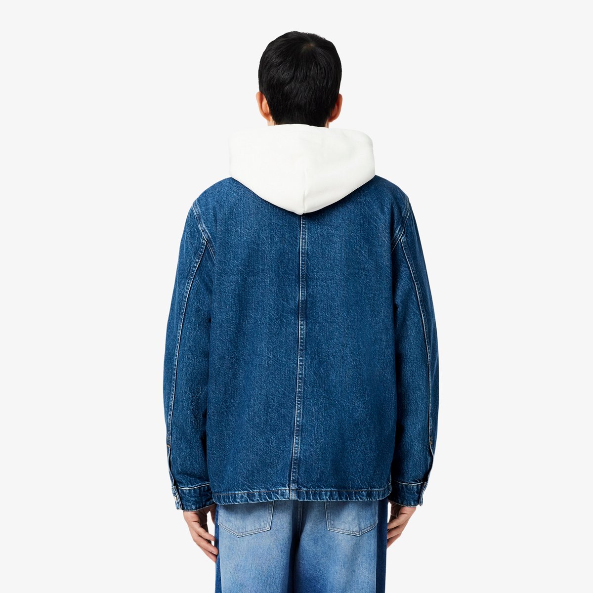Surchemise denim bleu-mk9, LACOSTE