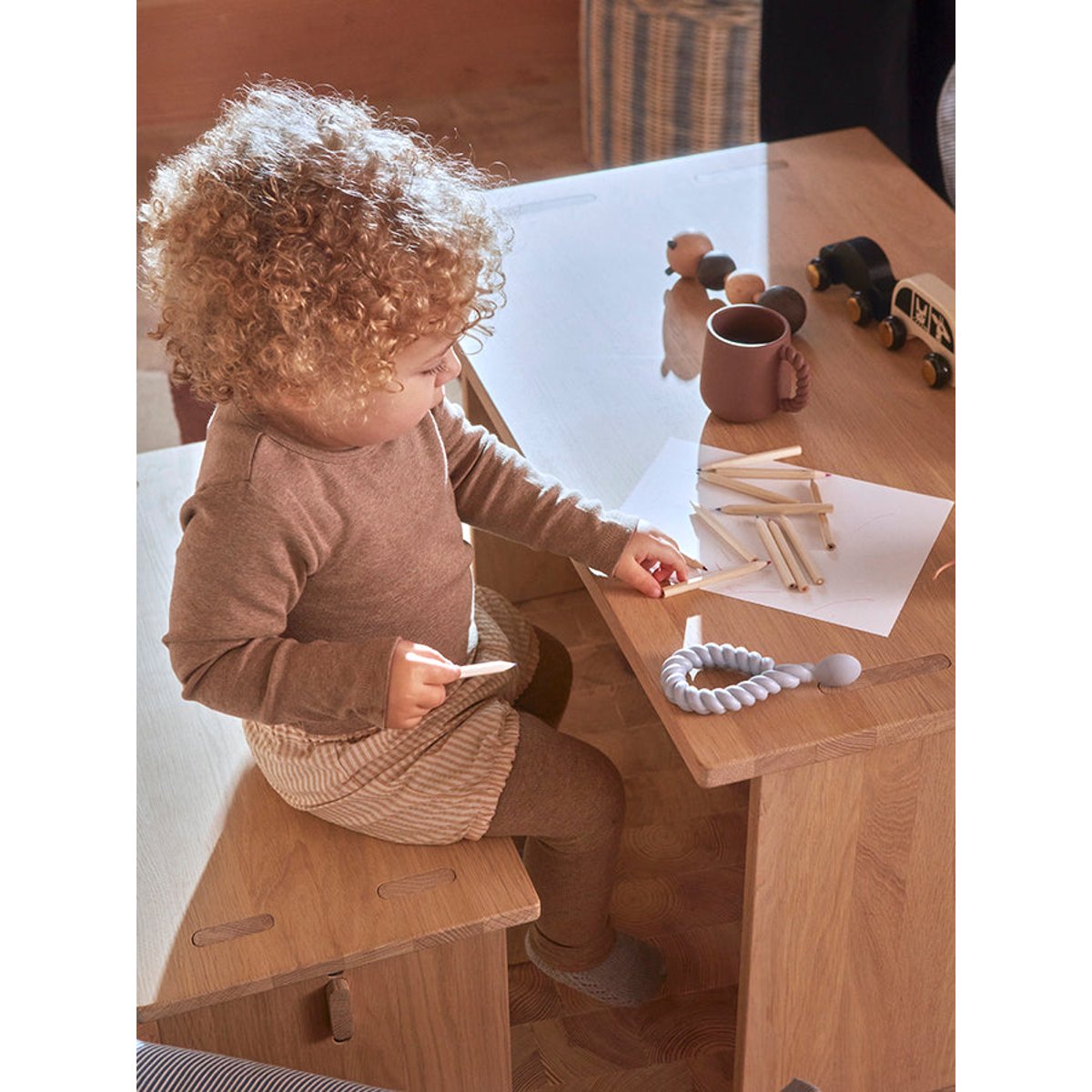 Tasse en silicone torsadé MINI brun, OYOY LIVING DESIGN
