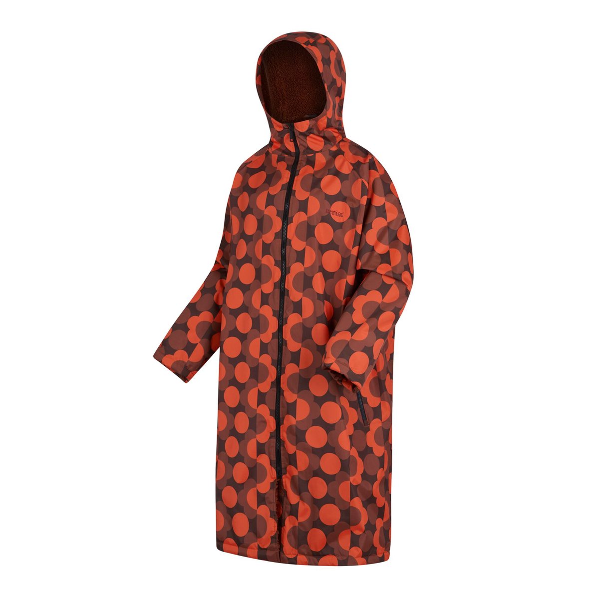 Peignoir à langer imperméable motif/style fleurs ORLA KIELY rouge / rouge brûlé, REGATTA