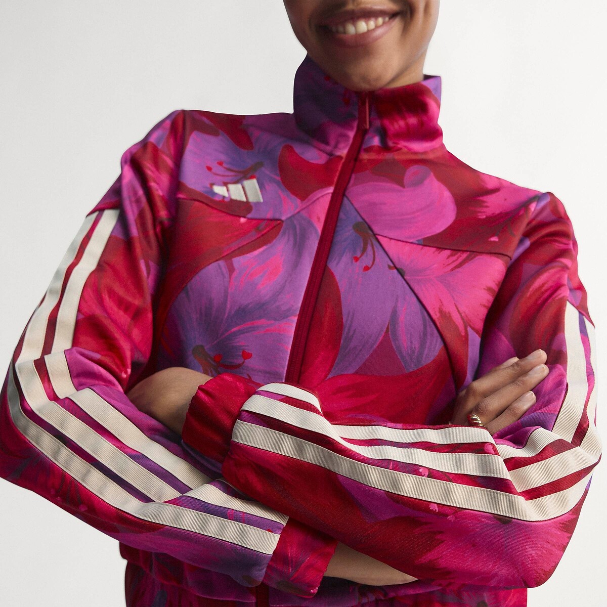 Veste zippée imprimée FARM RIO imprimé rose, ADIDAS SPORTSWEAR