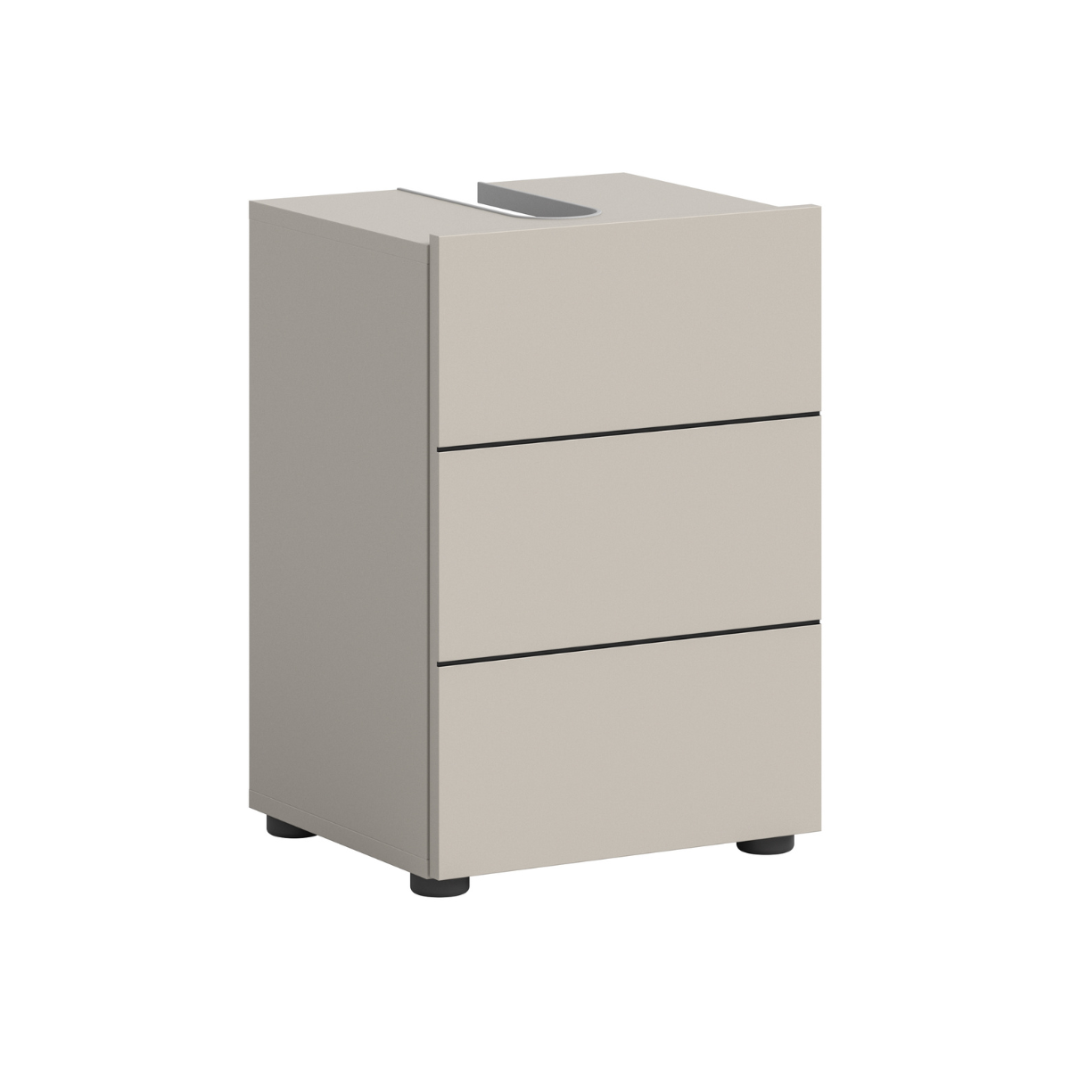 Meuble sous lavabo 1 porte NUA cashmere, CALICOSY
