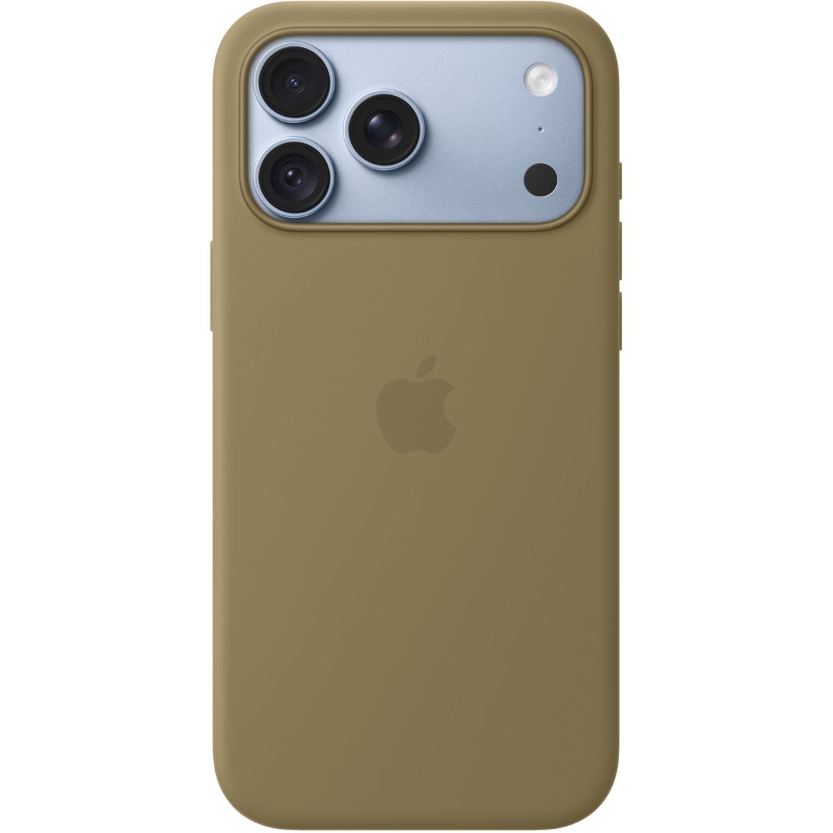 Coque iPhone 18 Pro Max Magsafe Olive Silicone couleur unique, APPLE