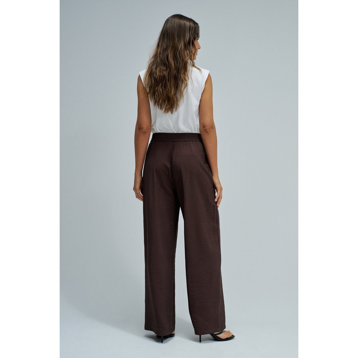PANTALONS FLUIDES AVEC JAMBE WIDE beige, SALSA JEANS