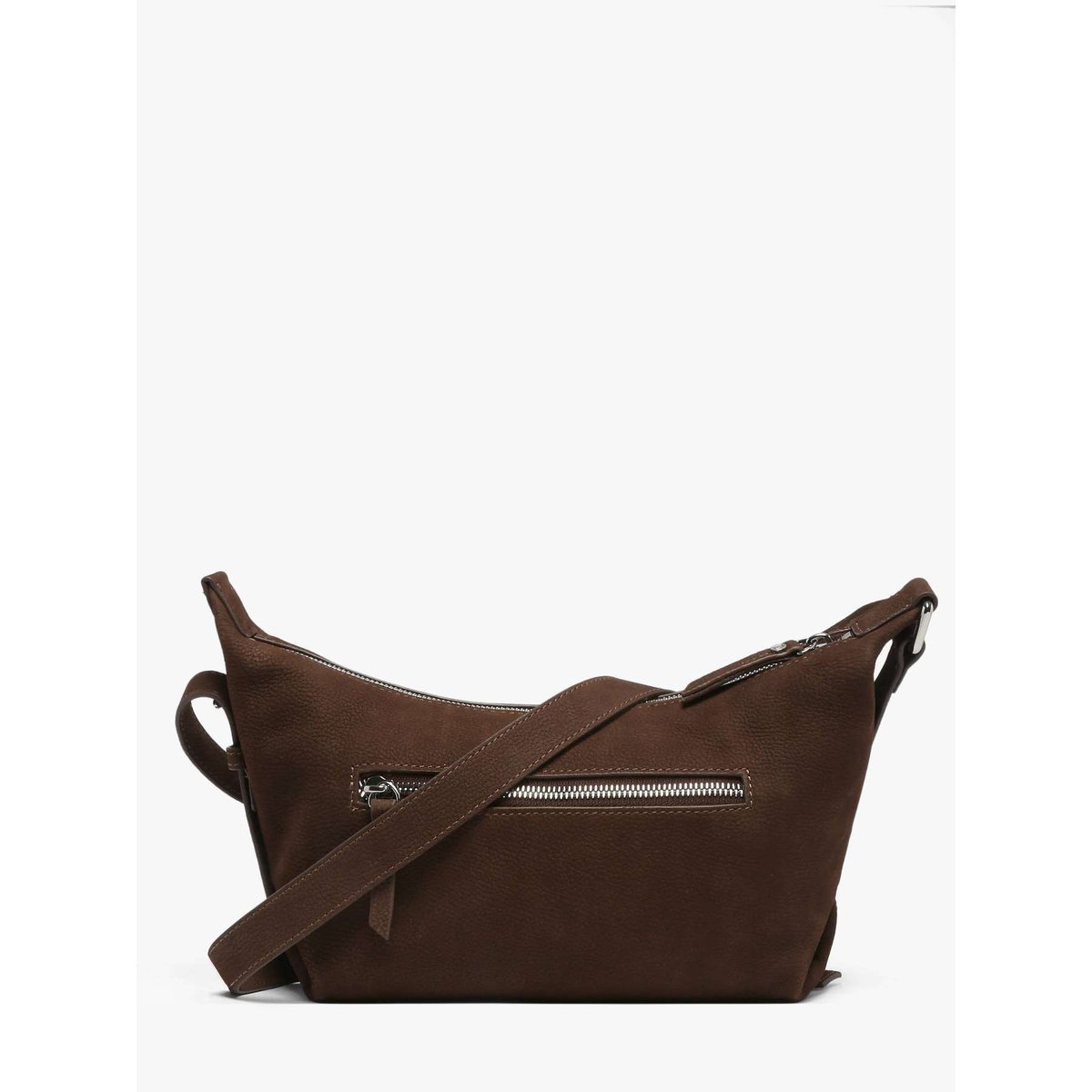 Sac bandoulière Cavalier nubuck cuir chocolat, ETRIER