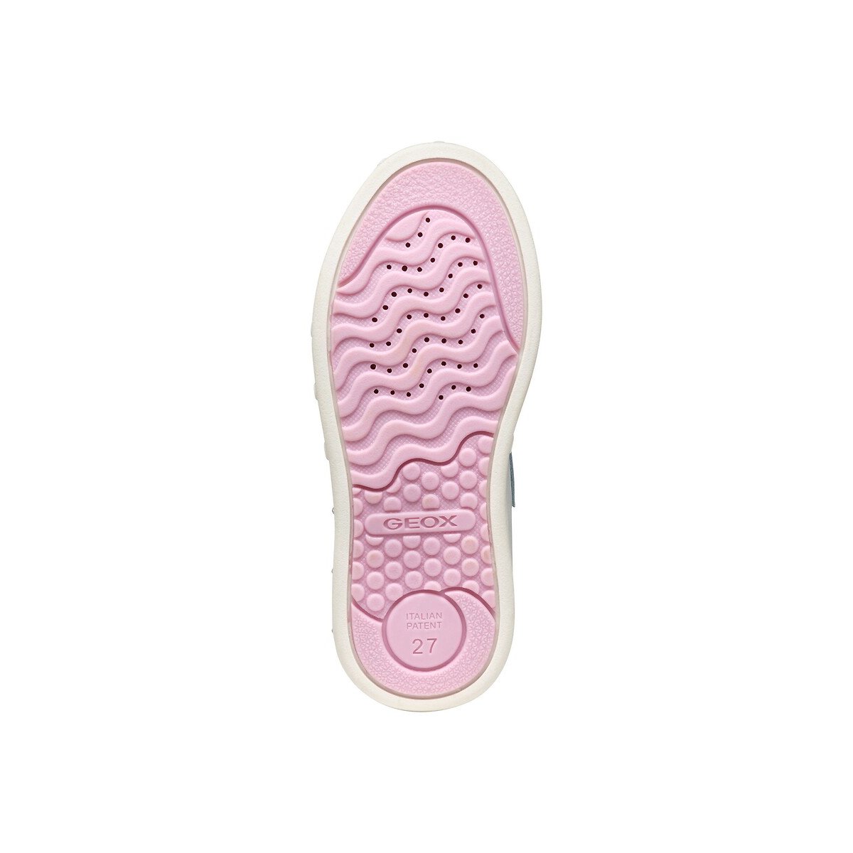 Kids Skylin Breathable LED Trainers white/pink, GEOX