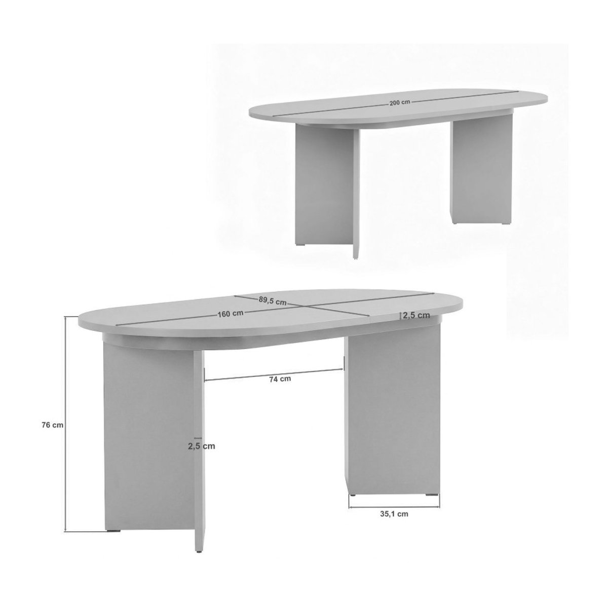 Table à manger extensible 6 à 8 personnes en bois 160-200x75cm- SAM bois foncé, DRAWER