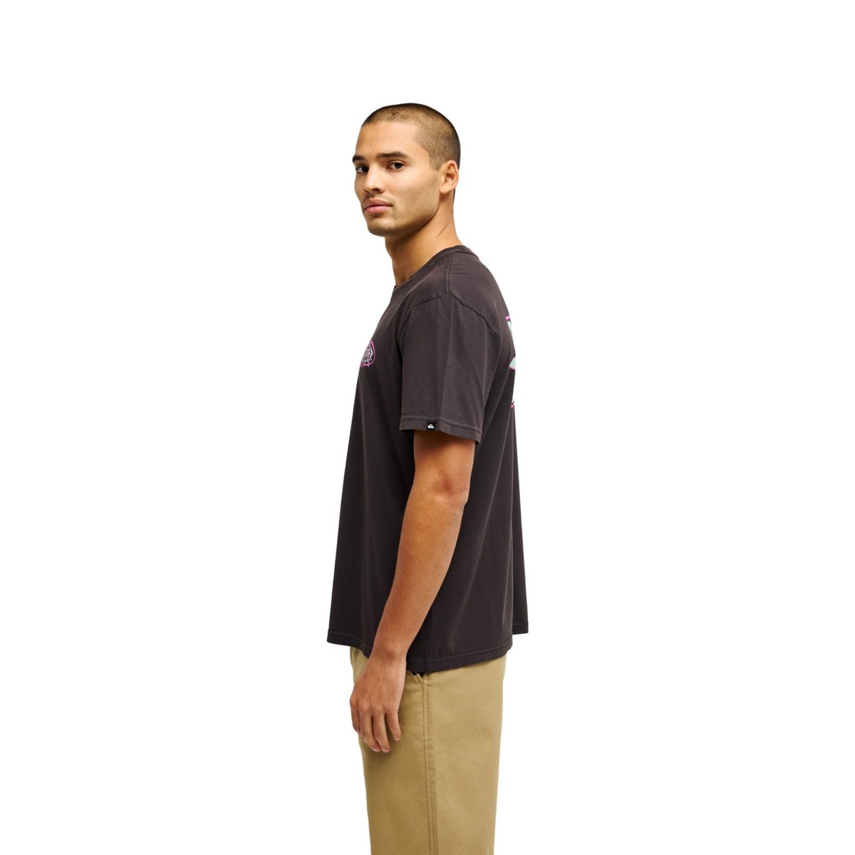 T-Shirt manches courtes EVO SWELL SQUAD noir tarmac, QUIKSILVER