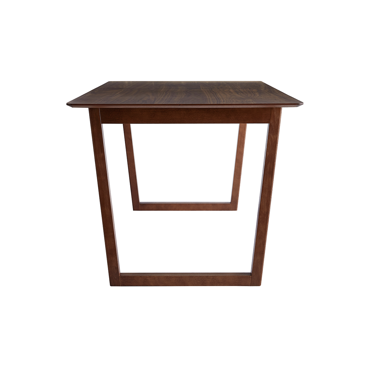 Table à manger scandinave extensible rectangulaire L160-240 cm LAHO noyer, MILIBOO